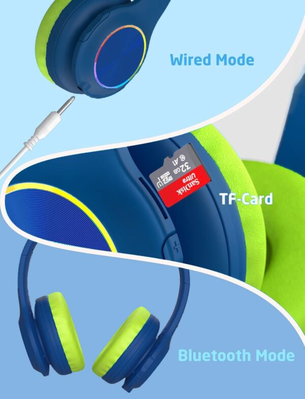Auriculares led coloridos