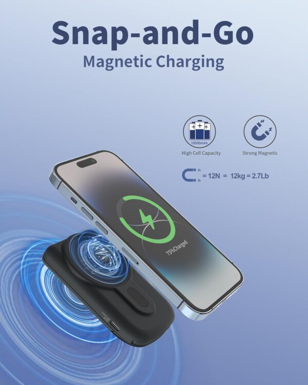 Banco de Energía Inalámbrico Magnético de 35W - Imagen 3