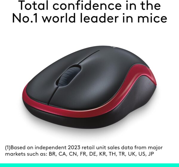 Logitech Ratón inalámbrico M185, 2.4 GHz