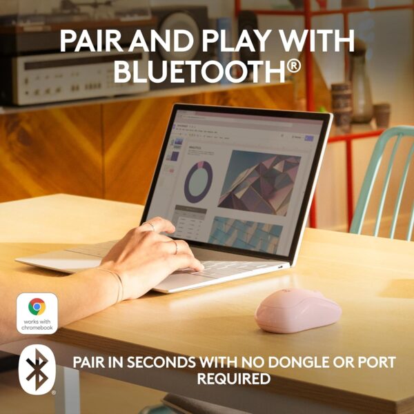 Logitech Ratón Bluetooth silencioso M240 - Imagen 4