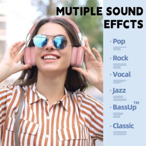 AMAFACE Auriculares Bluetooth rosas