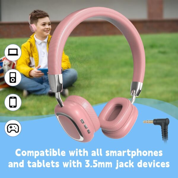 AMAFACE Auriculares Bluetooth rosas - Imagen 3